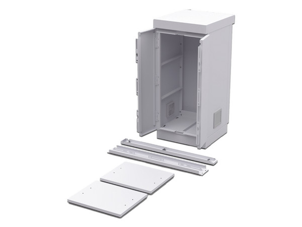 Gabinete de Seguridad Epcom EFCB051106W, de Lámina Galvanizada para Almacenamiento de Baterías (Hasta 6 baterías). Color Beige.