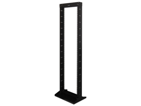 Rack Vertical Enson ENS-RACK244 de Dos Postes, Empotrable Para Montaje de Equipos de Red y Cable Estructurado, 42UR, Color Negro.