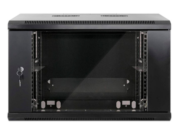 Gabinete con cerradura Intellinet 711753 para montaje en Rack 6U de 19
