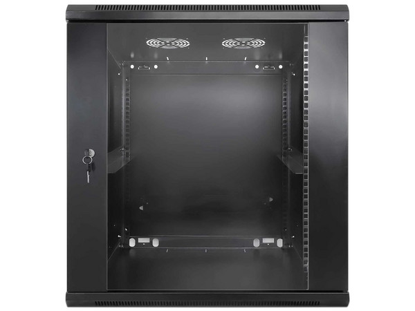 Gabinete para Servidores Intellinet 712088, Puerta de Cristal Templado, Cuerpo Fijo, 12 Unidades de Rack, 19