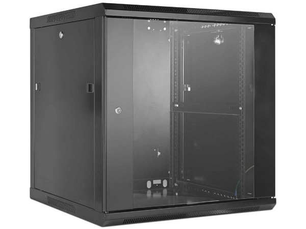 Gabinete para Servidores Intellinet 712088, Puerta de Cristal Templado, Cuerpo Fijo, 12 Unidades de Rack, 19