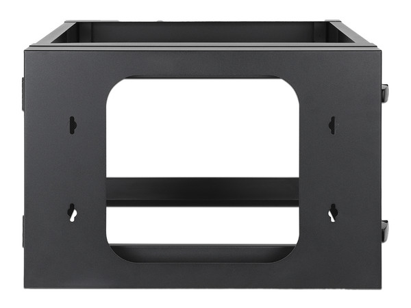 Gabinete Rack Abierto 6U Intellinet, Montaje en Pared de Servicio Pesado, EIA-310-E, RoHS, Color Negro.
