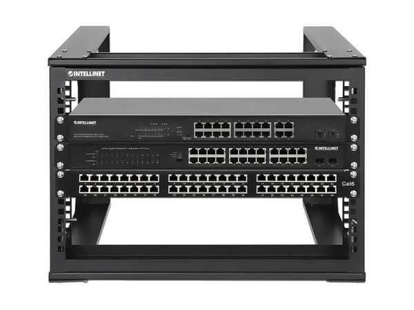 Gabinete Rack 6U Intellinet, Abierto, Pared de 2 Postes, 19