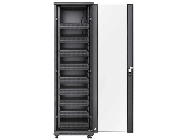 Gabinete para Servidores Intellinet 716253, Puerta de Cristal Templado, Cuerpo Fijo, 42 Unidades de Rack, 19