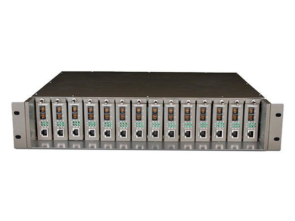 Gabinete TP-Link MC1400 para Convertidor de Medios, 14 Bahías, 19