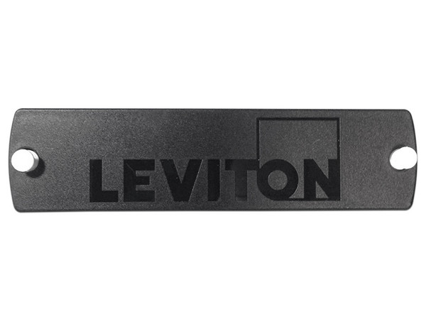 Placa Adaptadora Leviton 5F100-PLT para gabinete opt-x. Color Negro