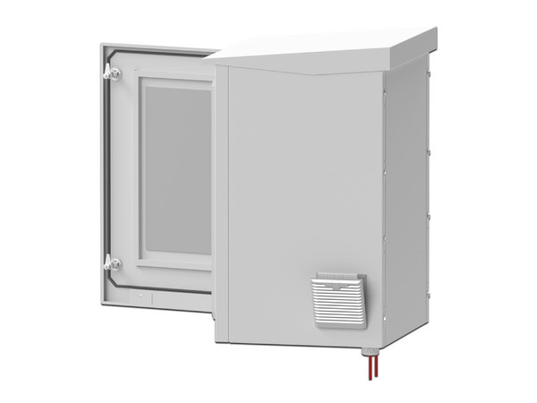 Gabinete metálico Linkedpro LP-FORTE-16U-R3 para exteriores, con Rack de 19