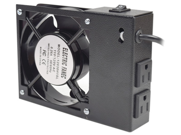 Ventilador para Gabinete de Pared LinkedPRO LP-VENT-01, 38 CFM, incluye 2 Contactos de Alimentación de 110V.