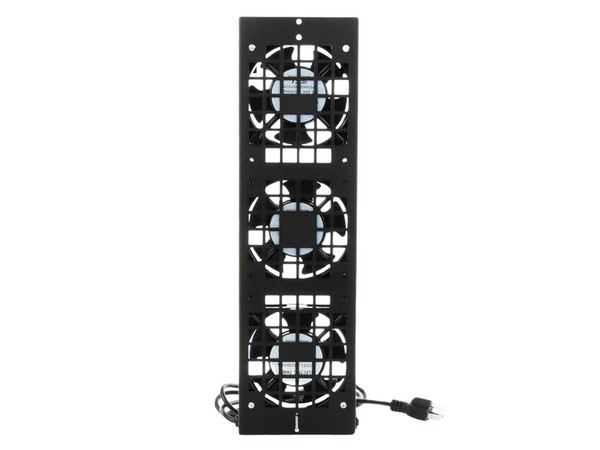 Kit de 3 Ventiladores (12 x 12 cm) con Clavija para Gabinete de Piso, 110 Vca.