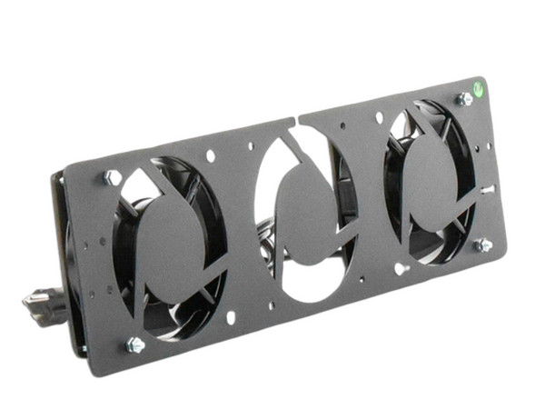 Kit de 2 Ventiladores (12 x 12 cm) con Clavija para Gabinete de Piso, 110 Vca.