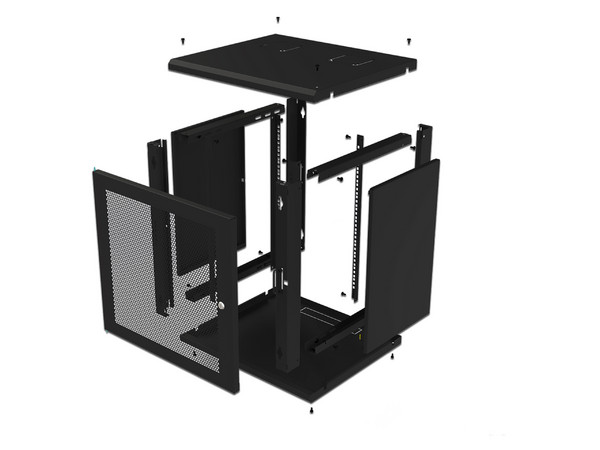 Gabinete de Pared Fijo LinkedPro SR-1912-GFP-VR2, Puerta Perforada ...