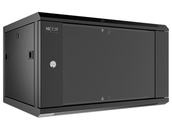 Gabinete de Pared Fijo Nexxt NEC-F6U64B, 6U, Color Negro.