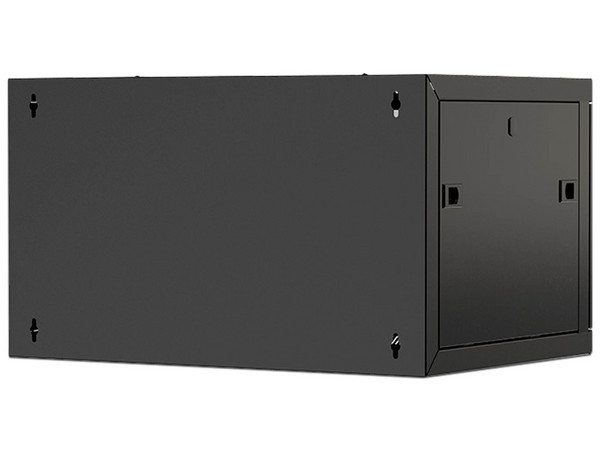 Gabinete de Pared, Nexxt Solutions Infrastructure, 9U, 600x600 mm, SPCC Steel, Vidrio Templado, Negro, Capacidad 60 kg, 2 Slot Ventilador.
