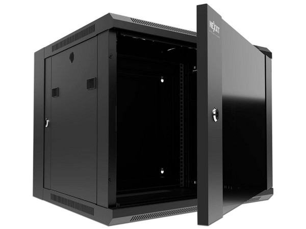 Gabinete Nexxt de 18U para instalación en pared, Vidrio Templado.