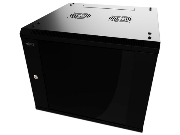 Gabinete Nexxt de 6U para instalación en pared, Vidrio Templado.