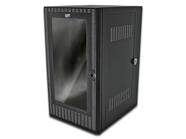 Gabinete para servidores, Rack de 20U y 19 pulgadas de montaje en pared.

