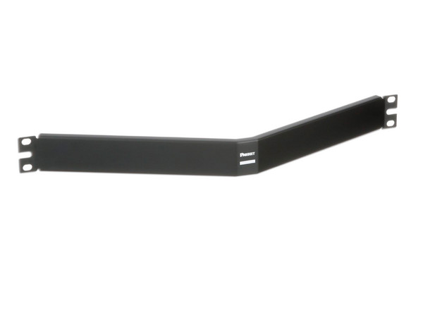 Panel Horizontal Panduit CPAF1BLY, Angulado, Acero, 1UR, Color Negro.