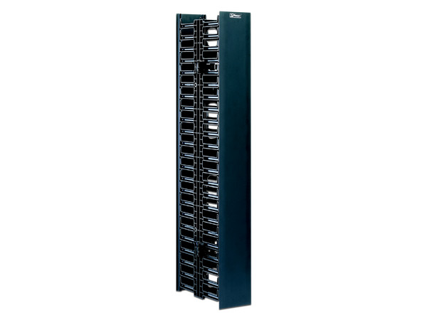 Administrador de cable vertical Panduit NetRunner WMPV45E de 45RU, con cubierta.