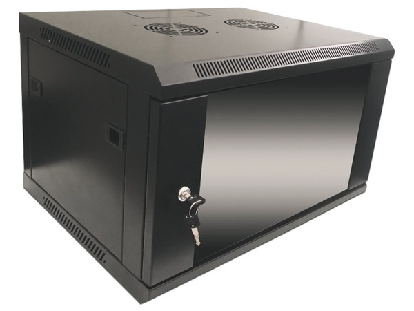 Gabinete de pared SBETECH GNLPAR6URP, 6UR, capacidad de carga de hasta 30 kg.