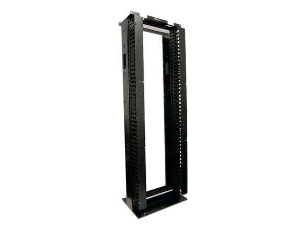 Rack de Aluminio System, Con organizadores verticales, Conexión a Piso, 45UR.