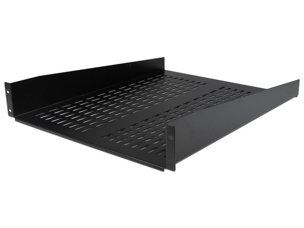 Estante Bandeja Ventilado para Rack Universal Servidores 2U Profundidad Fija, soporta hasta 22kg.