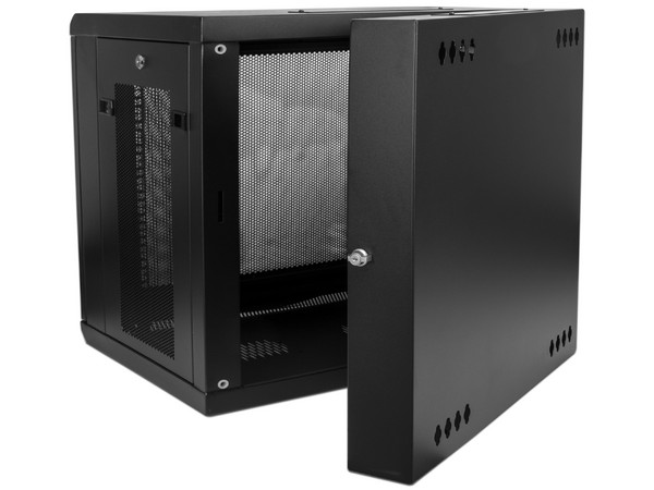 Gabinete Rack de Servidores Abisagrado de Pared 12U con 24