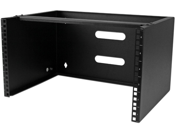 Soporte de Montaje en Pared 6U de 12 pulgadas de Profundidad para Panel de Conexión.