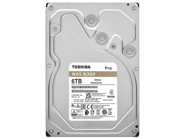 Disco Duro Para NAS Toshiba N300 Pro de 6TB, 7200RPM, 3.5
