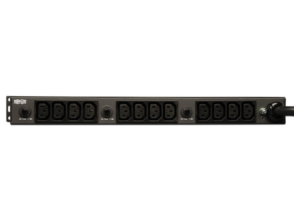 PDU Barra multicontactos de 12 salidas (16 C13 y 4 C19) para montaje en 1U, Enchufes NEMA L6-30P.
