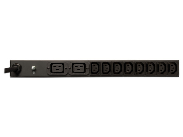 PDU Básico Monofásico de 208/240V, 3.3/3.8kW, 14 Tomacorrientes (12 C13 y 2 C19), Entrada L6-20P, Cable de 4.57 m, Instalación en Rack de 1U