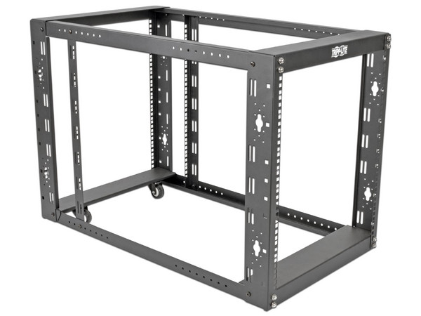 Gabinete Tripplite SmartRack de 12U de marco abierto para instalación en piso. Color Negro.