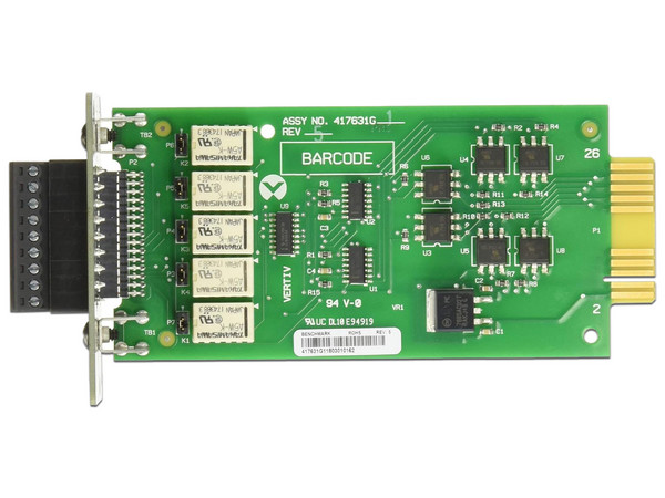 Tarjeta de Comunicación Relay Vertiv Liebert IntelliSlot IS-RELAY Monitoreo Proactivo. Color Negro.