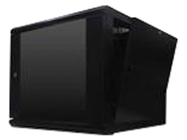 Gabinete de Pared WAM WC06UR06-A, con Puerta, 6UR. Color Negro.