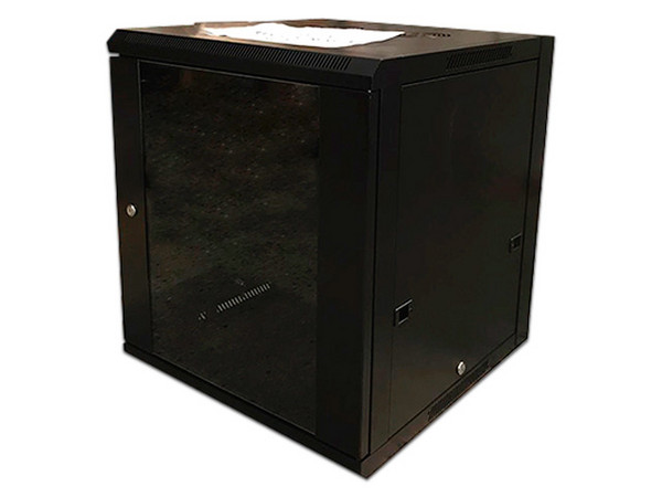 Gabinete de Pared WAM WC09UR06-A, con Puerta, 9UR. Color Negro.