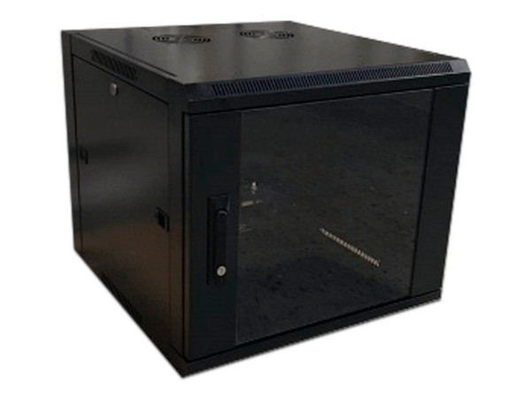 Gabinete de Pared WAM WC09UR06-A, con Puerta, 9UR. Color Negro.