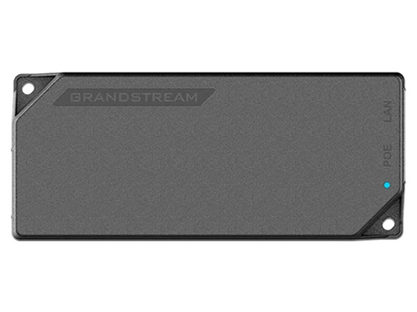 Inyector PoE Grandstream GS-POE15W-MG de 15W, Para Access Point y Teléfonos IP, Soporta 802.3 af. Color Negro.