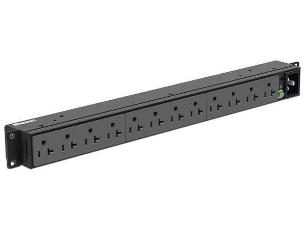 Barra multicontacto horizontal Panduit P12B19M para montaje de Rack de 19
