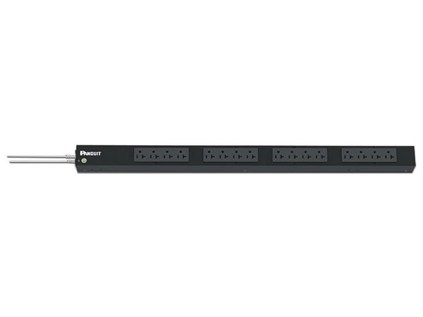 PDU Básico para Distribución de Energía Panduit, Enchufe de Entrada NEMA 5-20P, Con 16 Salidas NEMA 5-20R, de Instalación Vertical, 20 Amp, 120 Vca.