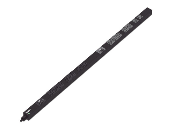 PDU para Distribución de Energía Panduit P24B15M, Montaje Vertical, 30A, 208V, 20 Contactos IEC320 C13, 4 Contactos IEC320 C19, Color Negro.