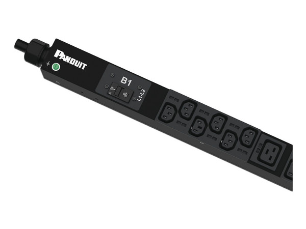 PDU Básico para Distribución de Energía, Enchufe de Entrada NEMA L6-30P, Con 36 Contactos C13 y 6 C19, de Instalación Vertical, 30 Amp, 208 Vca.