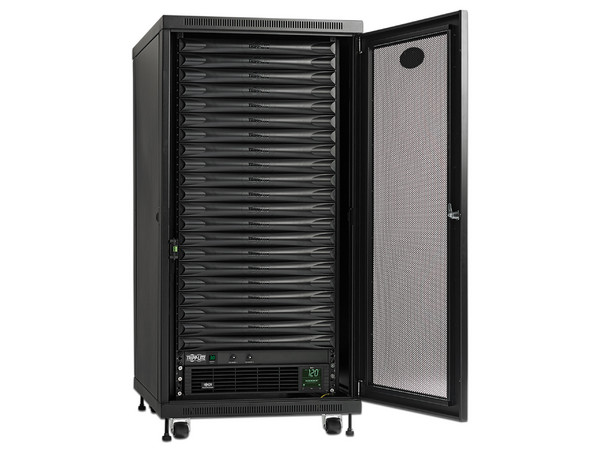 Micro centro de datos Tripp Lite EdgeReady MDK1F21UPX00000, 21U, UPS 3kVA, PDU, tarjeta de administración de Red. No incluye servidor.