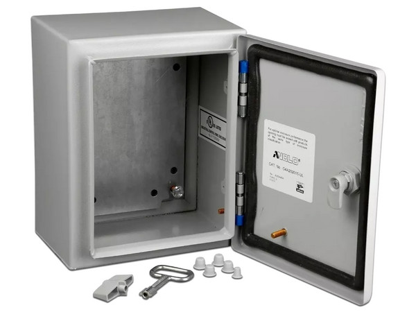 Gabinete de Acero Anclo G4A-302515-UL con Platina y Certificado UL, Protección NEMA 4 e IP66.