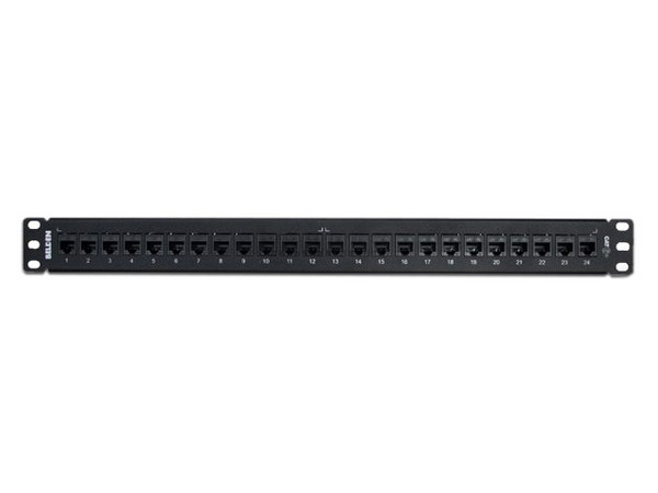 Panel de Parcheo Belden Cat6 con 24 Puertos para Montaje en Rack, 1U.
