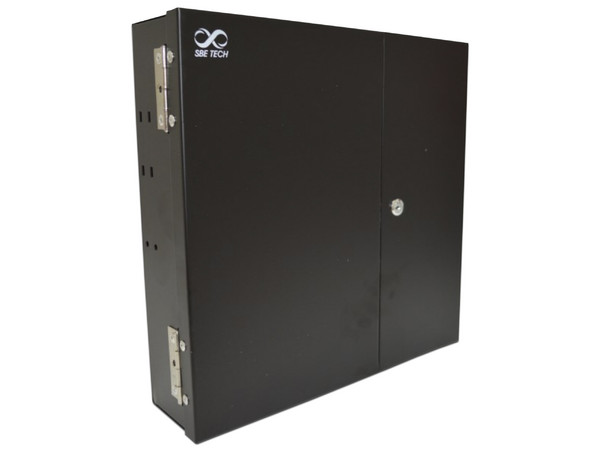 Distribuidor de Fibra Óptica SBETECH SBELFO1224, 24 coples. Color Negro.