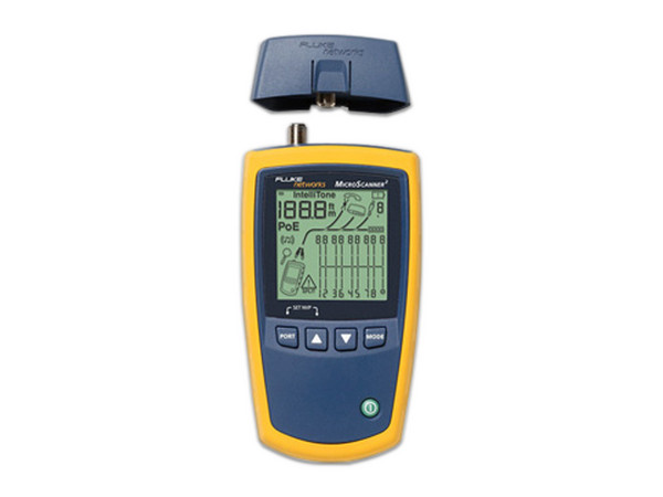 Kit Profesional de Verificador de Red MicroScanner2, para Comprobación de Redes de Voz, Datos y Video, Con Pantalla LCD Retroiluminada.