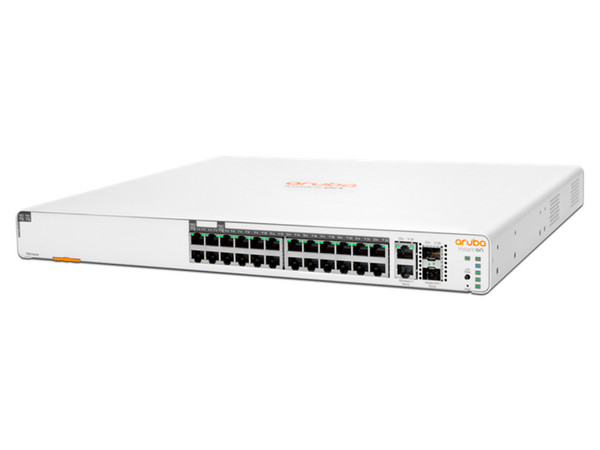 Conmutador Aruba Instant On HPE JL807A, 24 puertos RJ-45, 2 puertos SFP+, 2 puertos 10GBASE-T.