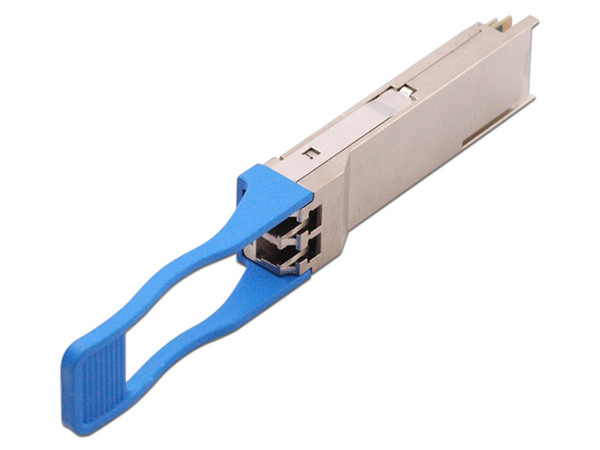 Transceptor QSFP28 LinkedPro (Mini-Gbic), Monomodo, 100 Gbps de velocidad, 1310 nm, LC Dúplex, hasta 2 km de distancia.