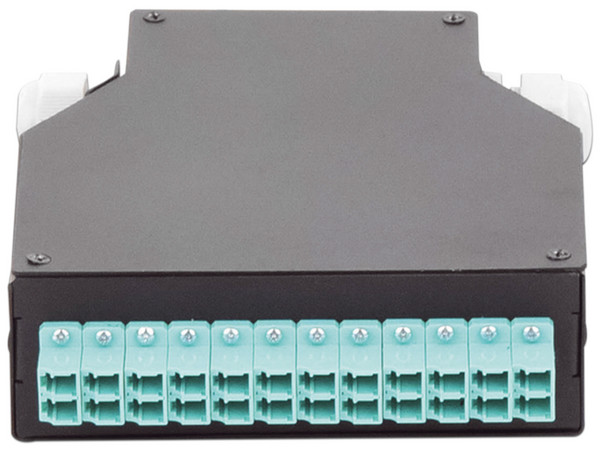 Módulo distribuidor de Fibra Óptica de 12 acopladores Linkedpro, Duplex LC/UPC monomodo.