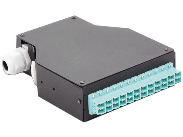 Módulo distribuidor de Fibra Óptica de 12 acopladores Linkedpro, Duplex LC/UPC monomodo.