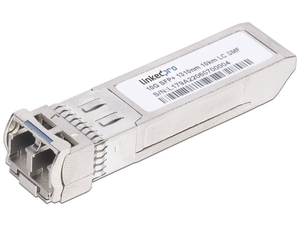 Transceptor LinkedPro LP-SFP-10G-SM-20 SFP+ (Mini GBIC) para Fibra Monomodo, 10 Gbps, Conectores LC Dúplex, Hasta 20 km.